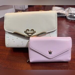 Elegant Cream and Pink Mini Bag Set